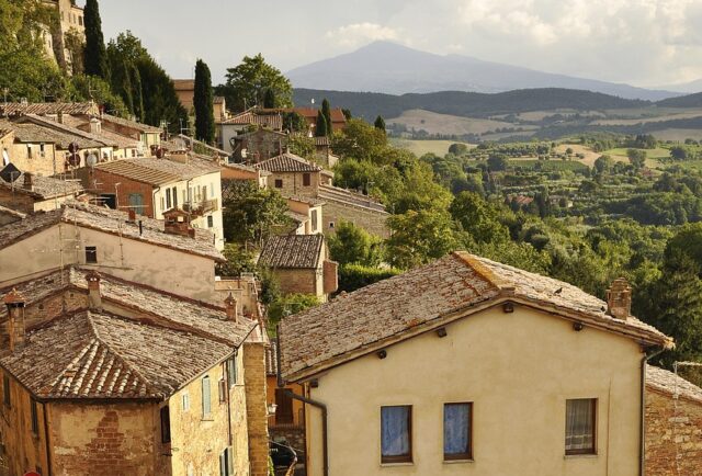 Scenic view of the Italian countryside